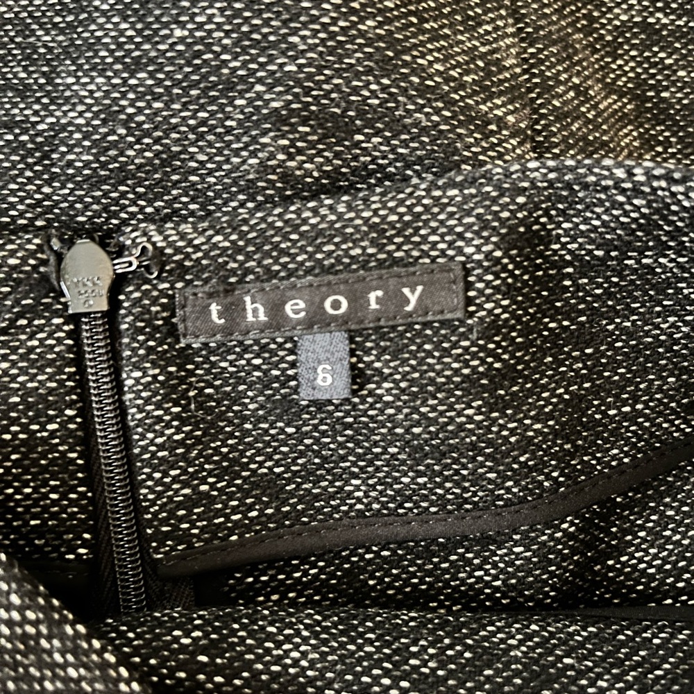 Theory Black‎ Tweed Wool Blend Skirt - Picture 2 of 6